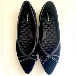 Birdies Goldfinch Pointed Toe Ballet Flat Black Sz 6.5
